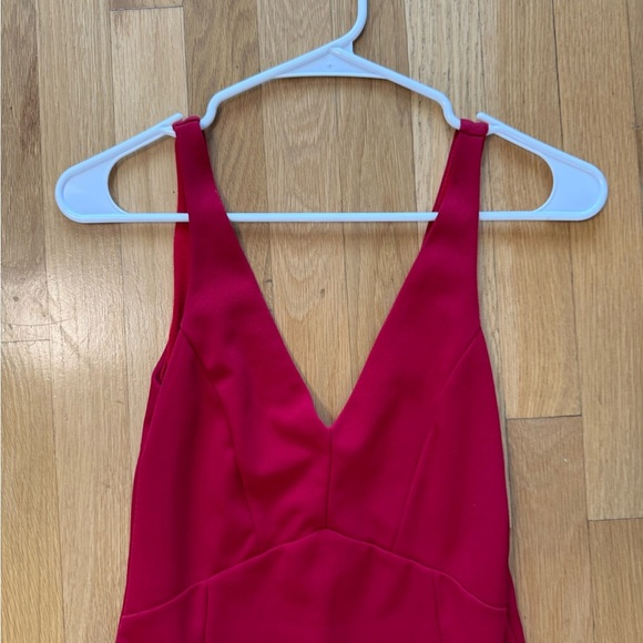 Lulu's Elegant Red Sleeveless Dress - Picture 2 of 7